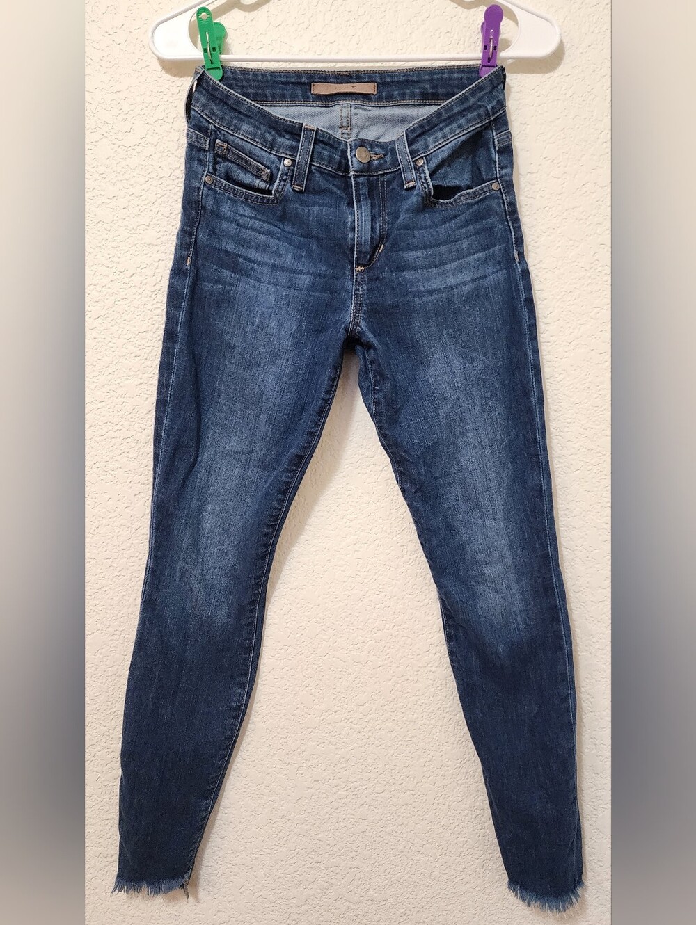 JOE’S JEANS Maria Wash Skinny Ankle Raw Hem Size 25